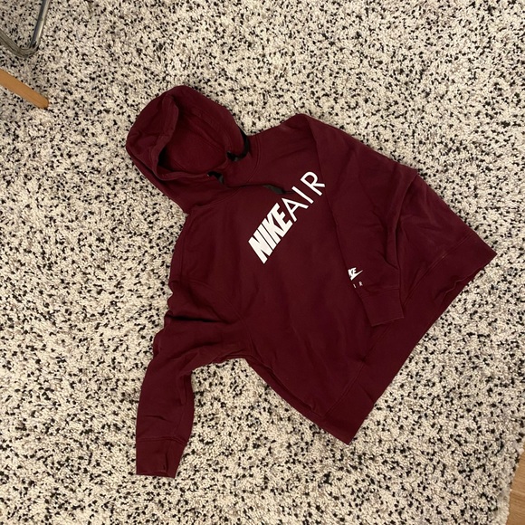 *NIKE* burgundy hoodie - Picture 1 of 2